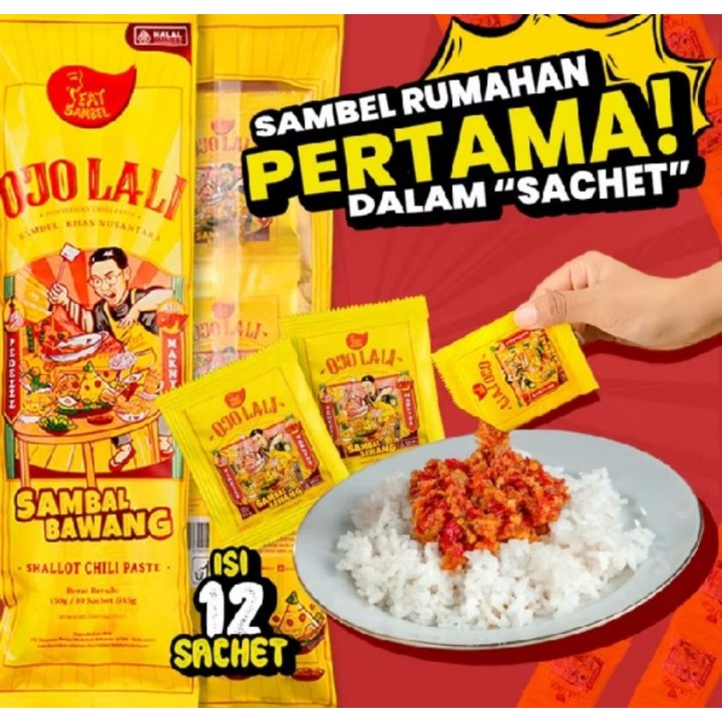 Eatsambel Sambal Bawang Ojolali 12 Sachet (Ready)