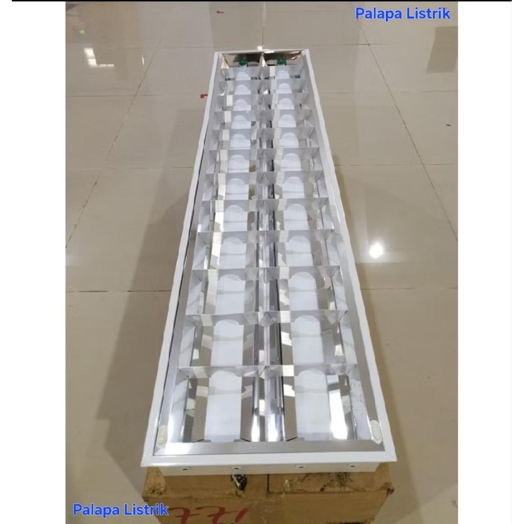 Kap Lampu RM merk TAV RMI 2x36watt LED 2x16w Kosongan Panjang 120cm untuk 2 neon
