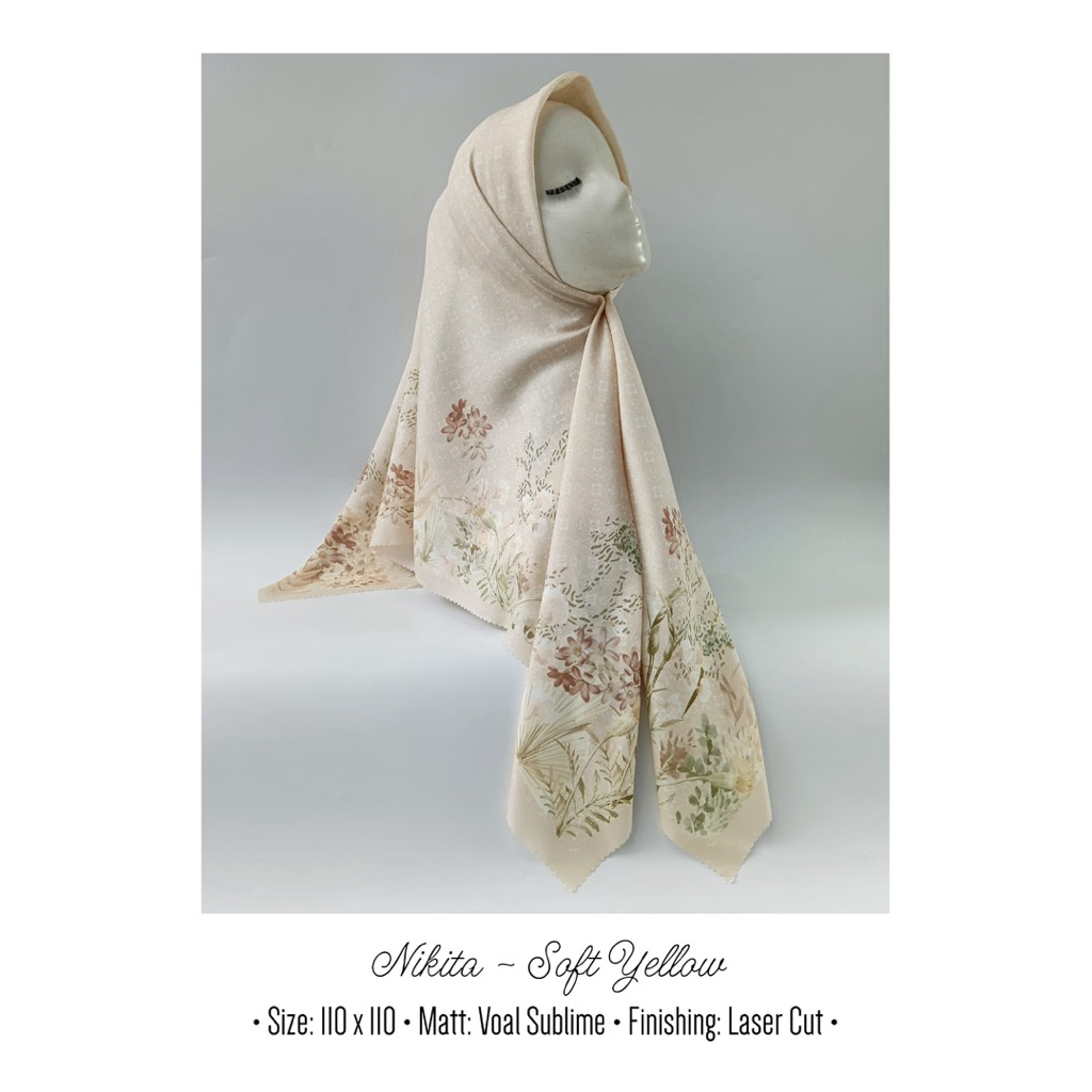 segi empat | hijab | denai | full print | nikita | nikita segi empat | hijab nikita