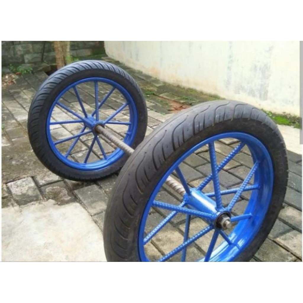 roda gerobak becak