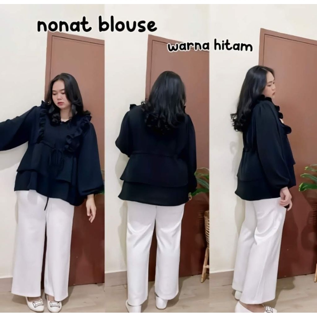Korean Blouse Black