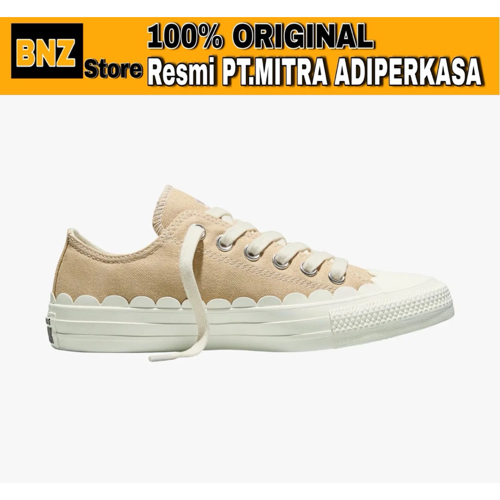 Sepatu Sneakers Wanita Converse CTAS Ox Hay Day Latte/White