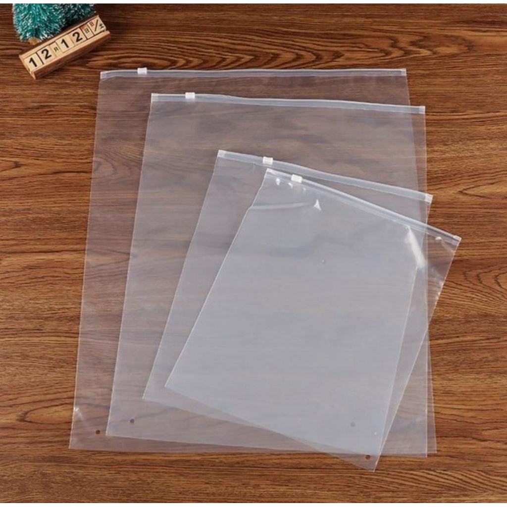 plastik Ziplock zipper bag clear transparan ukuran 20x20