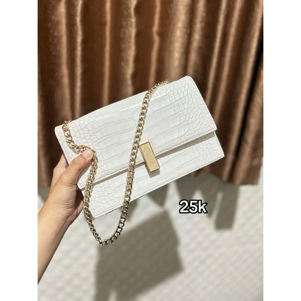 tas wanita warna putih preloved