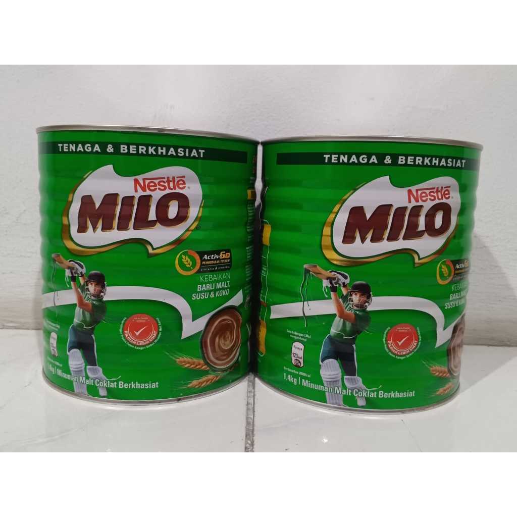 Milo Kaleng 1,4 kg Asli Malaysia - Bubuk, Halal