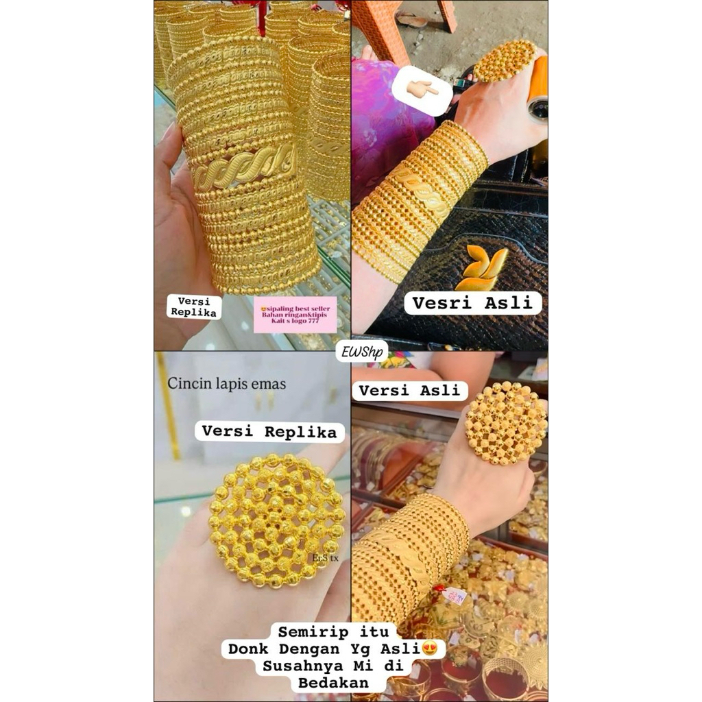 Gelang Sultan Lapis emas