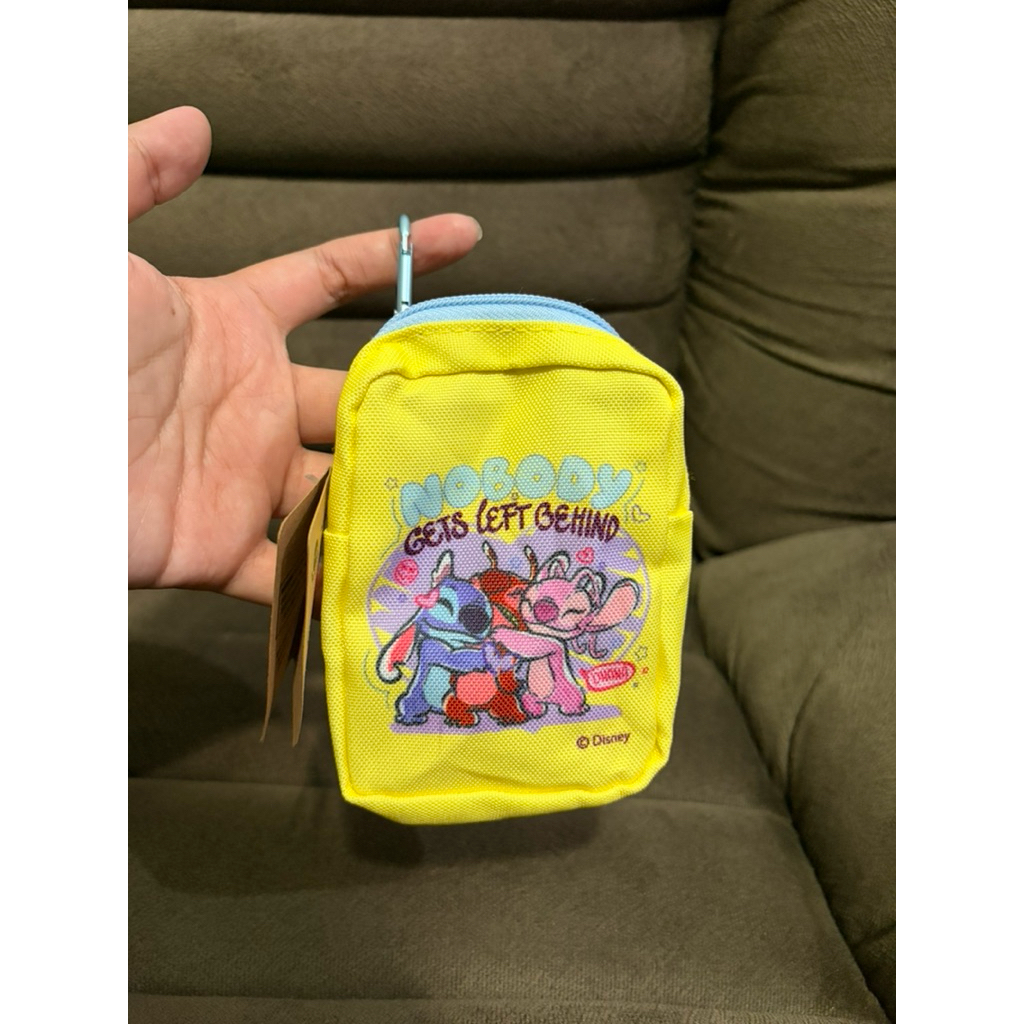 Pouch tempat koin/gantungan tas Stitch Disney newtag original