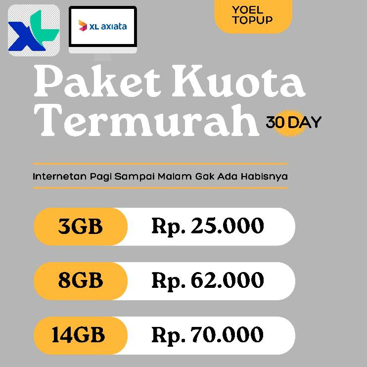 PAKET DATA XL TERMURAH [YOELTOPUP]