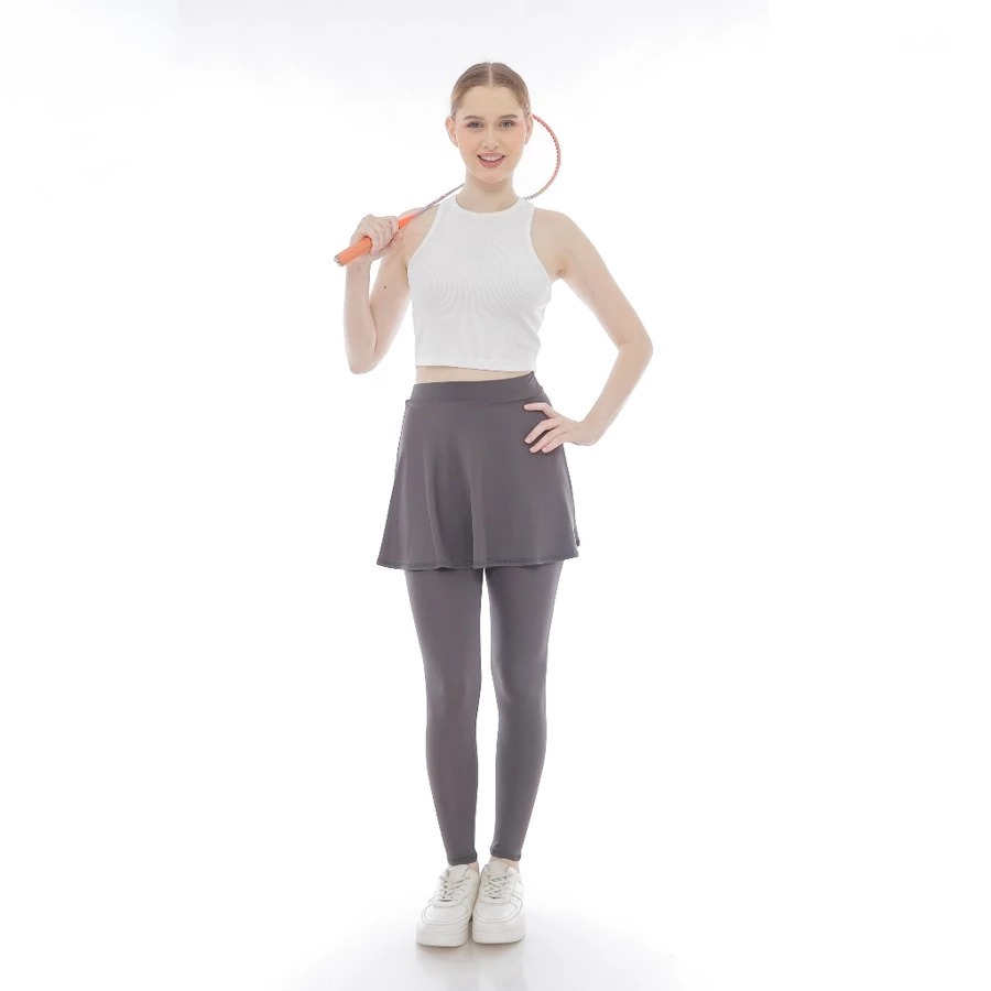 IGO Legging celana rok olahraga spandek polos