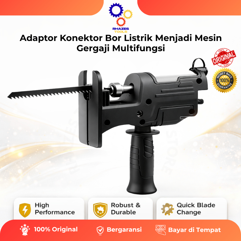 Adaptor Konektor Bor Listrik Menjadi Mesin Gergaji Multifungsi – Alat Konversi Bor Gergaji – Drill T
