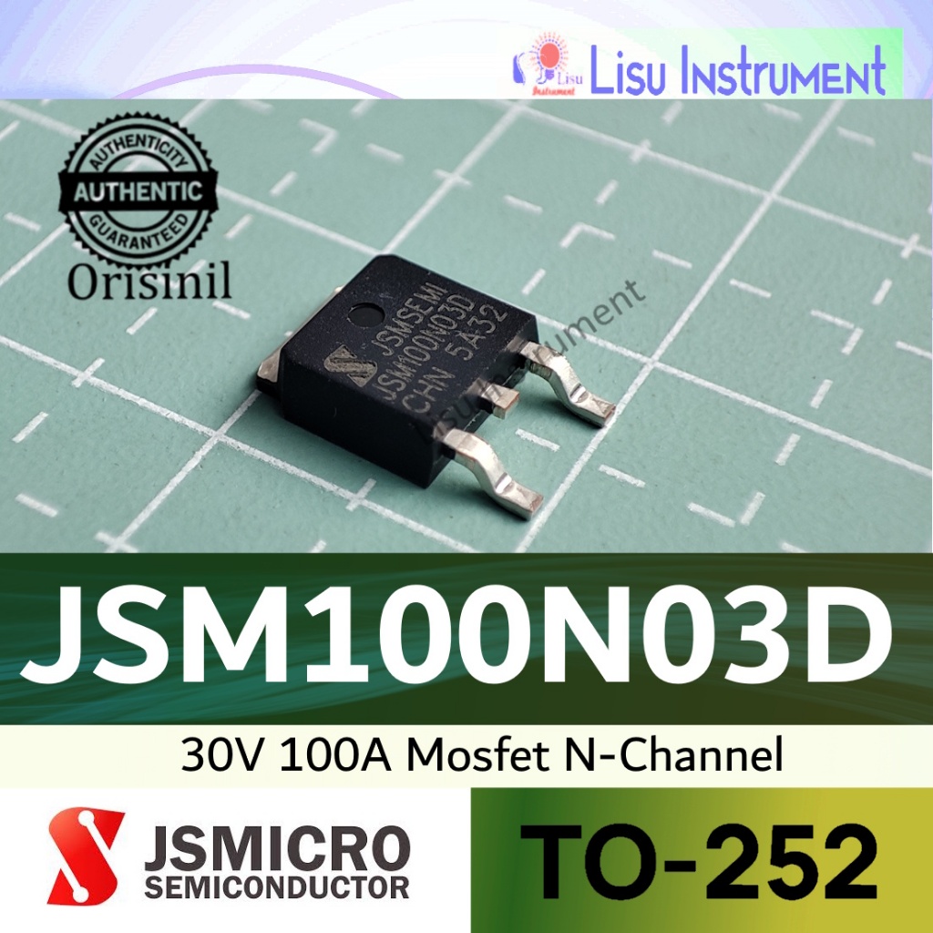 100N03 30V 100A N-Channel MOSFET 100N03 TO-252 Original JSMSEMI