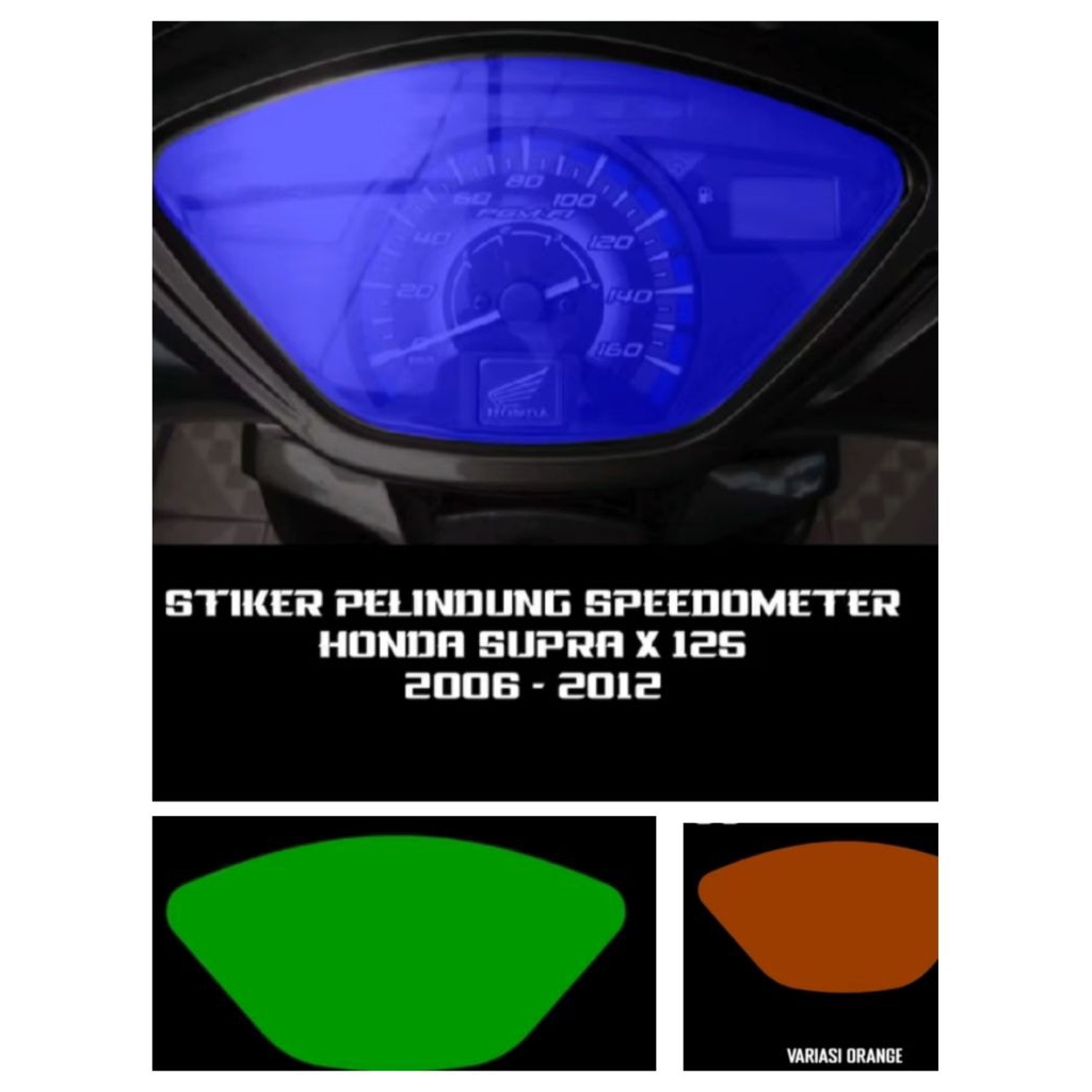 sticker pelindung speedometer Honda Supra x 125. 2006/2012.transparan