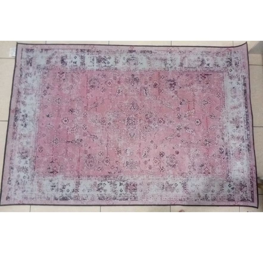 Preloved Karpet Permadani Turkey Soft Pink Aesthetic