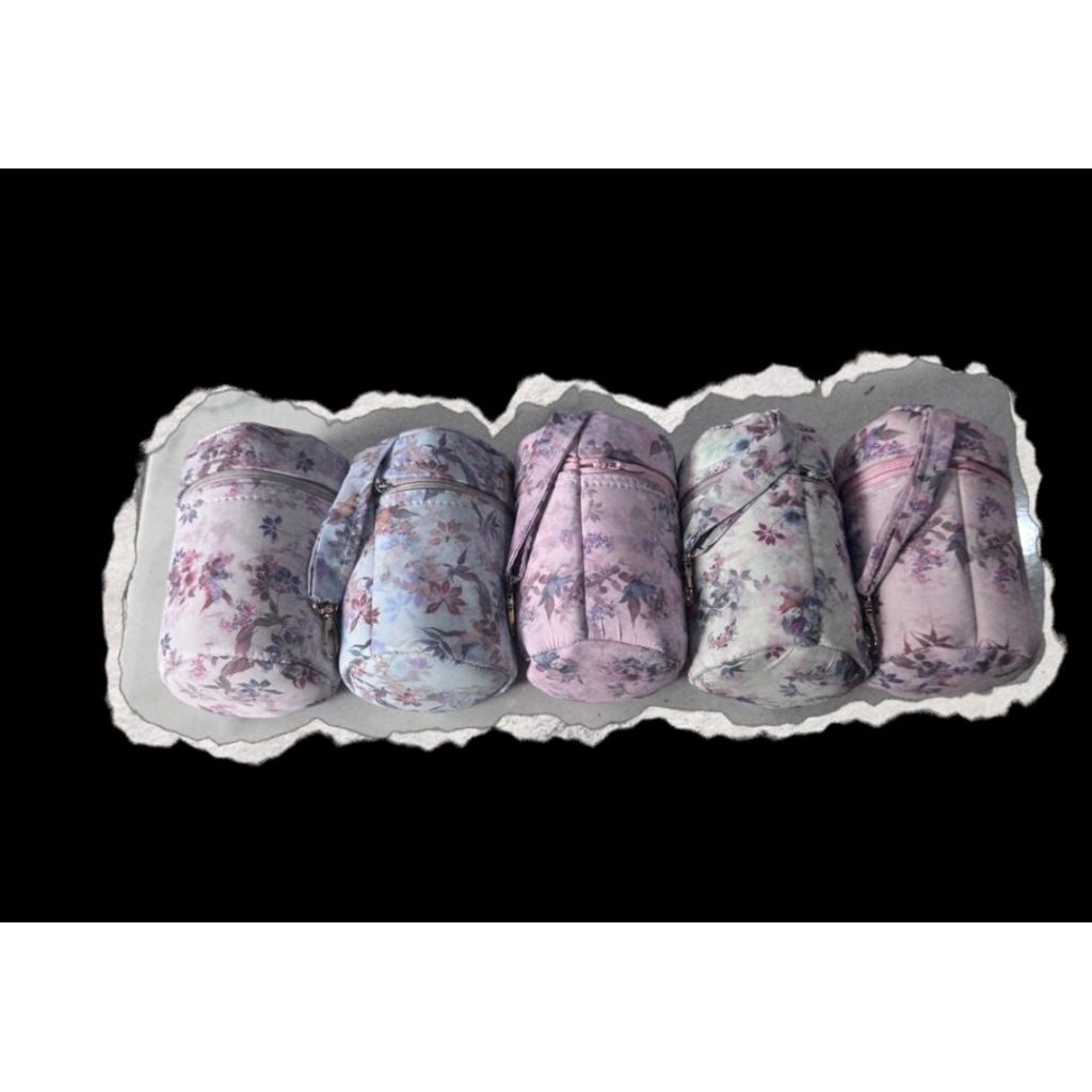 mukena traveling mini pouch/parasut Korea/mukena traveling premium