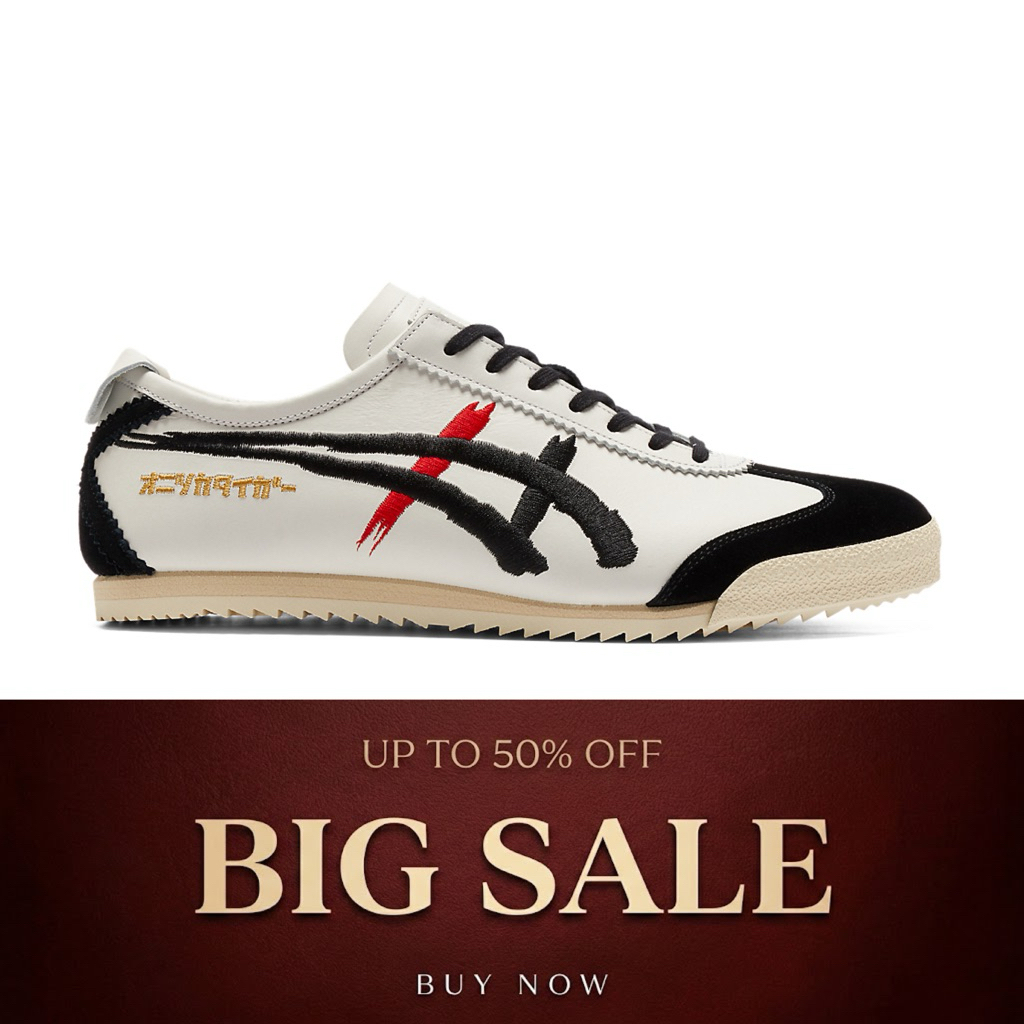 Onitsuka Tiger Mexico66 Japan Kabuky Vilain White Black Red