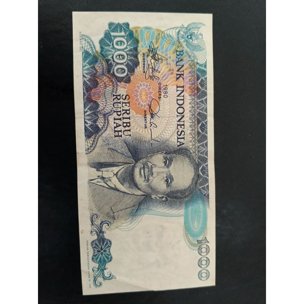 UANG KUNO 1000 RUPIAH DR SOETOMO TAHUN 1980