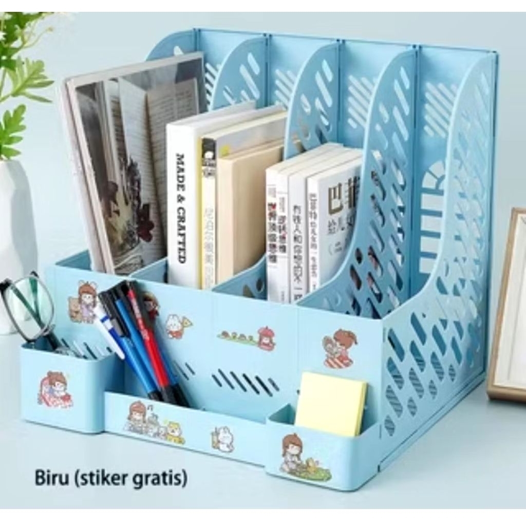 Rak buku meja rak buku dokumen penyimpanan buku meja