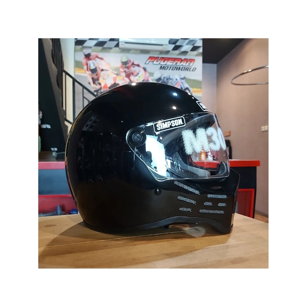 HELM SIMPSON BLACK GLOSSY