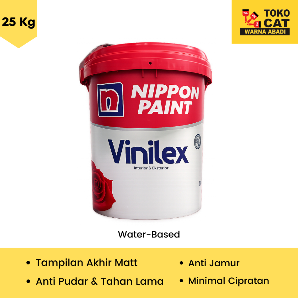 Cat Tembok Interior Vinilex 25 kg - Warna Putih 300