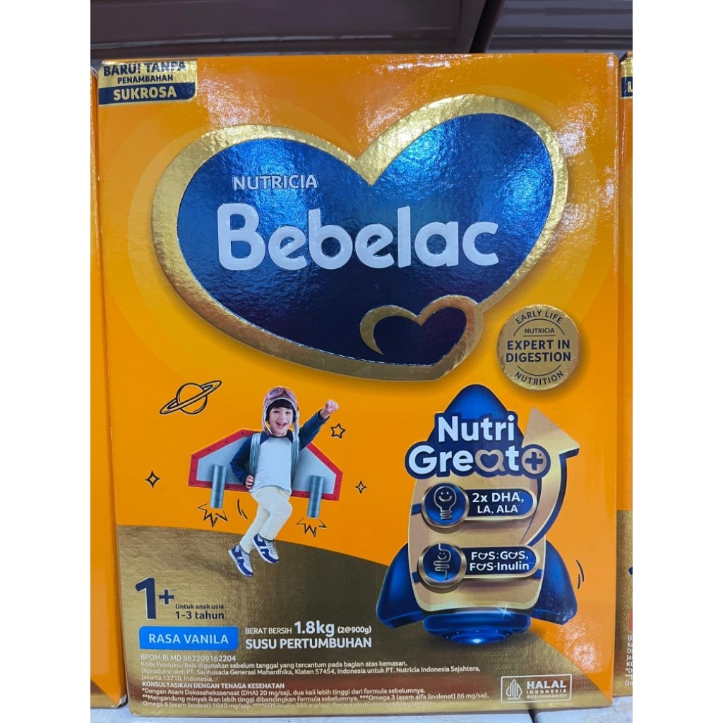 Bebelac 1+ Vanilla Susu Pertumbuhan 1.8 kg