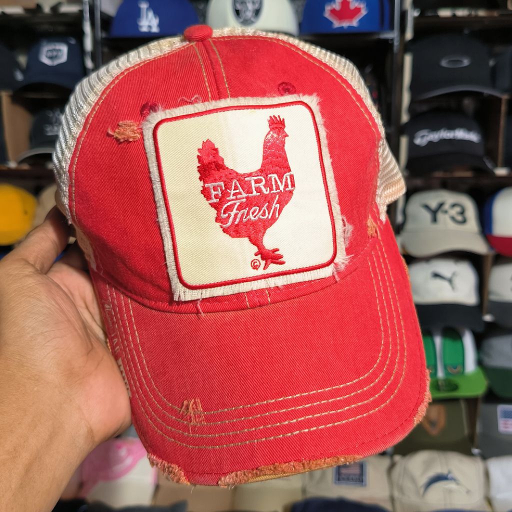 Topi trucker logo Ayam Headmost