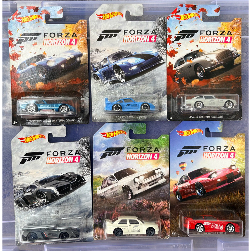 Hot Wheels Forza Horizon 4 Set Lengkap - Porsche 911 GT2 993 - 92 BMW M3 - 96 Nissan 180SX Type X - 
