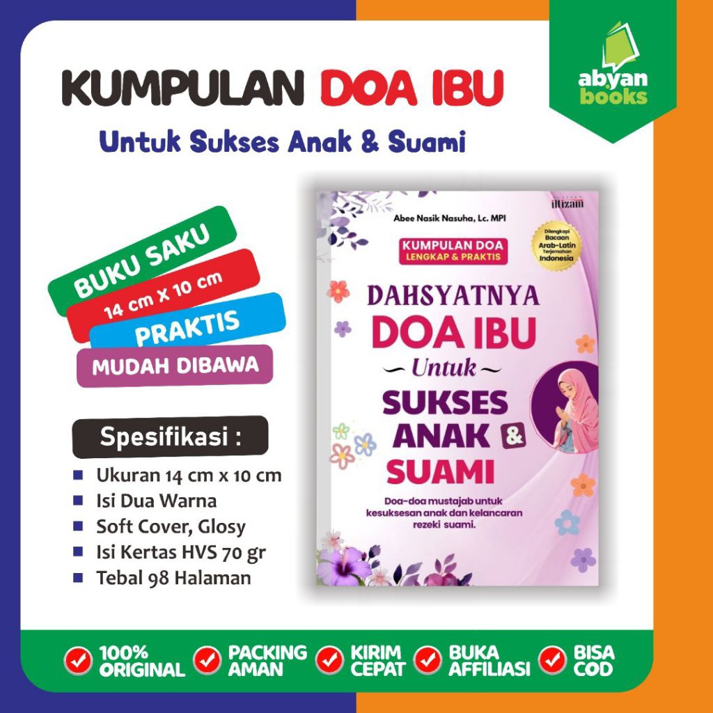 Dahsyatnya Doa Ibu kumpulan Doa ibu istri lengkap untuk sukses anak dan suami pustaka iltizam solo