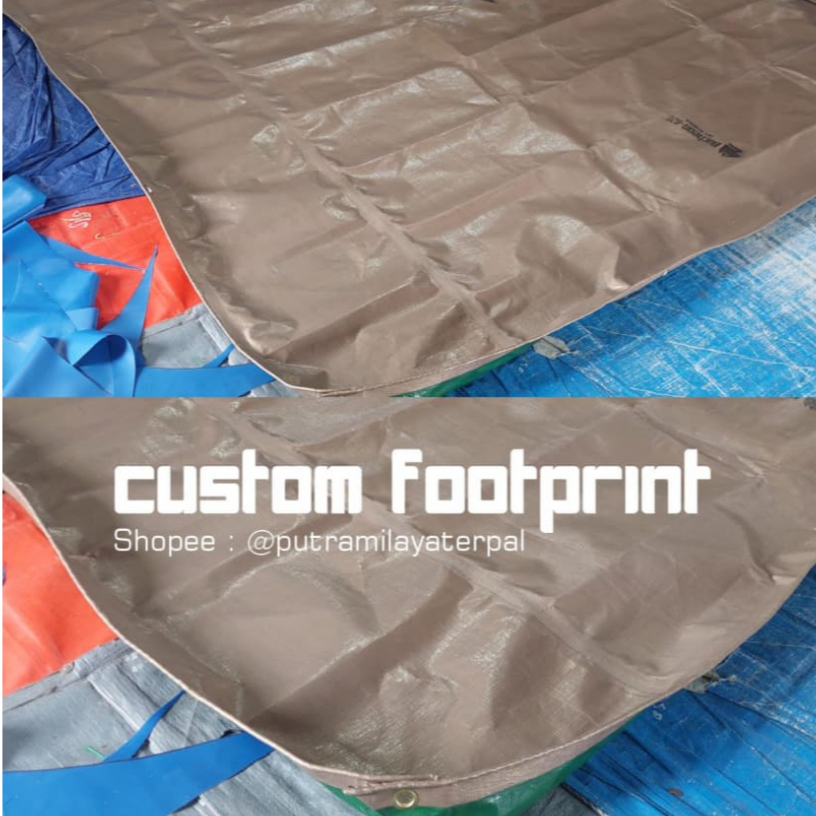 Custom Footprint Tenda / Custom Alas Tenda Bahan Terpal / Alas Tenda / Footprint Tenda Terpal A20 A1