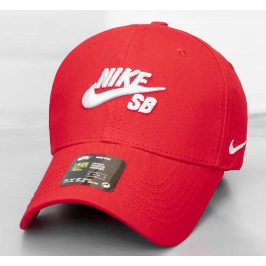 TOPI BASEBALL NIKE SB FONT ORIGINAL RED CAPS / TOPI BEST SELLER BISA COD / TOPI PRIA WANITA