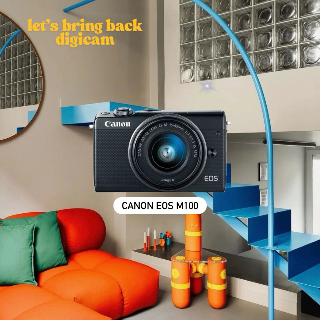 Anotherpeace Digicam Kamera Mirrorless Canon EOS M100 Black