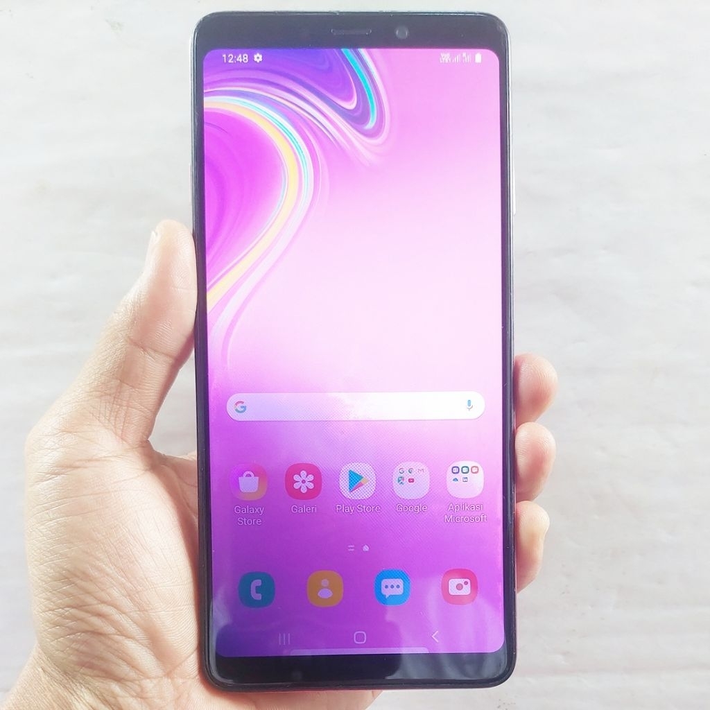 Handphone Samsung Galaxy A9 2018 Second 6/128 NFC Eks Resmi Sein Mulus Original