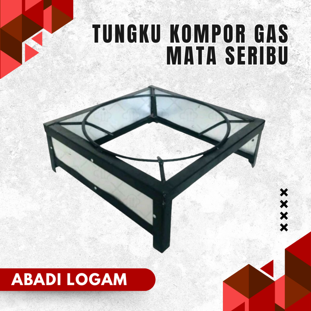 Tungku Kompor Gas Mata Seribu Tatakan Kompor Mata Seribu Dudukan Kompor Model Siku