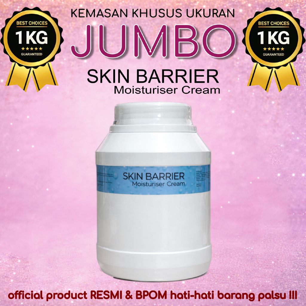 JUMBO 1 KG  | SKIN BARRIER MOISTURISER CREAM | Krim Anti Iritas, Neutral & Cooling 1kg | Melindungi 