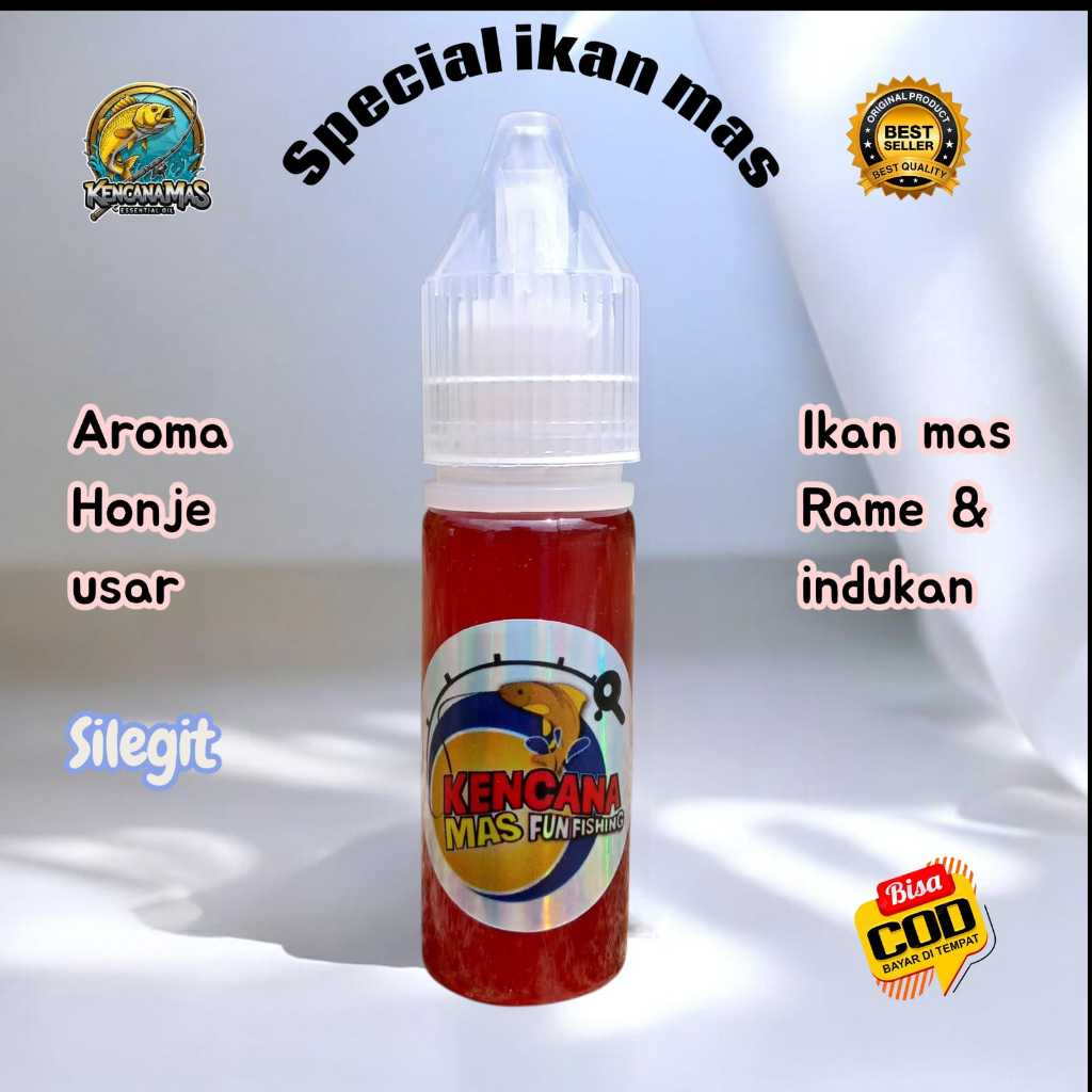 Essen oplosan silegit/essen oplosan honje usar/target ikan mas rame dan babon/isi 15 ml/kencanamas46