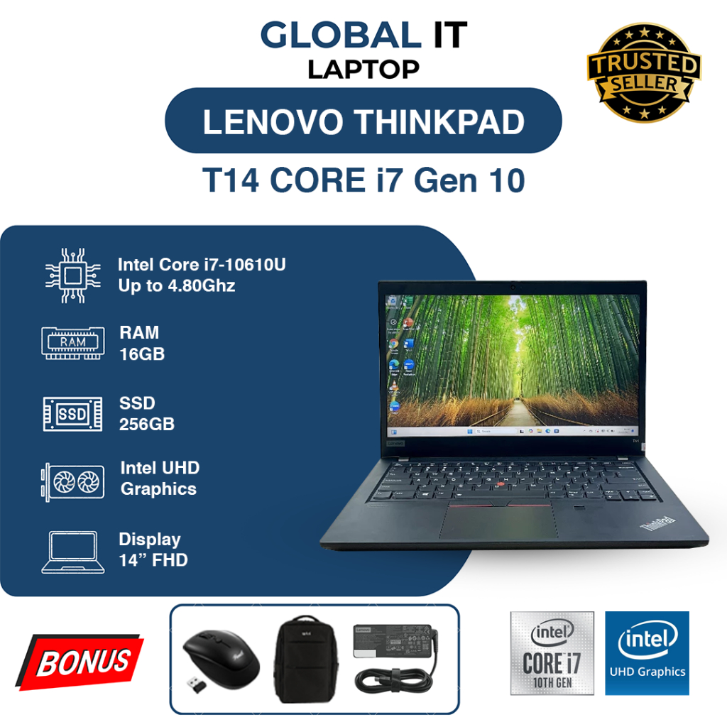 LENOVO T14 CORE i7 GEN 10 16/256GB