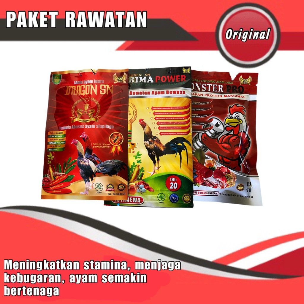 Paket Rawatan Sn (Dragon Sn, Bima Power, Monster Pro)