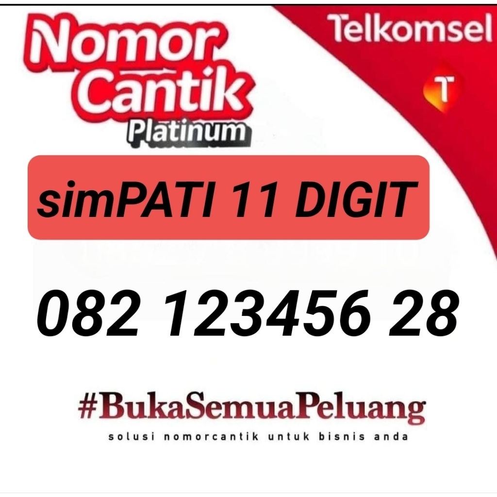 NOMOR CANTIK SIMPATI 11 DIGIT 082 123456 28 NOMOR CANTIK TELKOMSEL