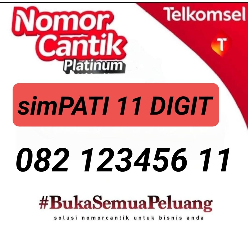 NOMOR CANTIK SIMPATI 11 DIGIT 082 123456 11 NOMOR CANTIK TELKOMSEL