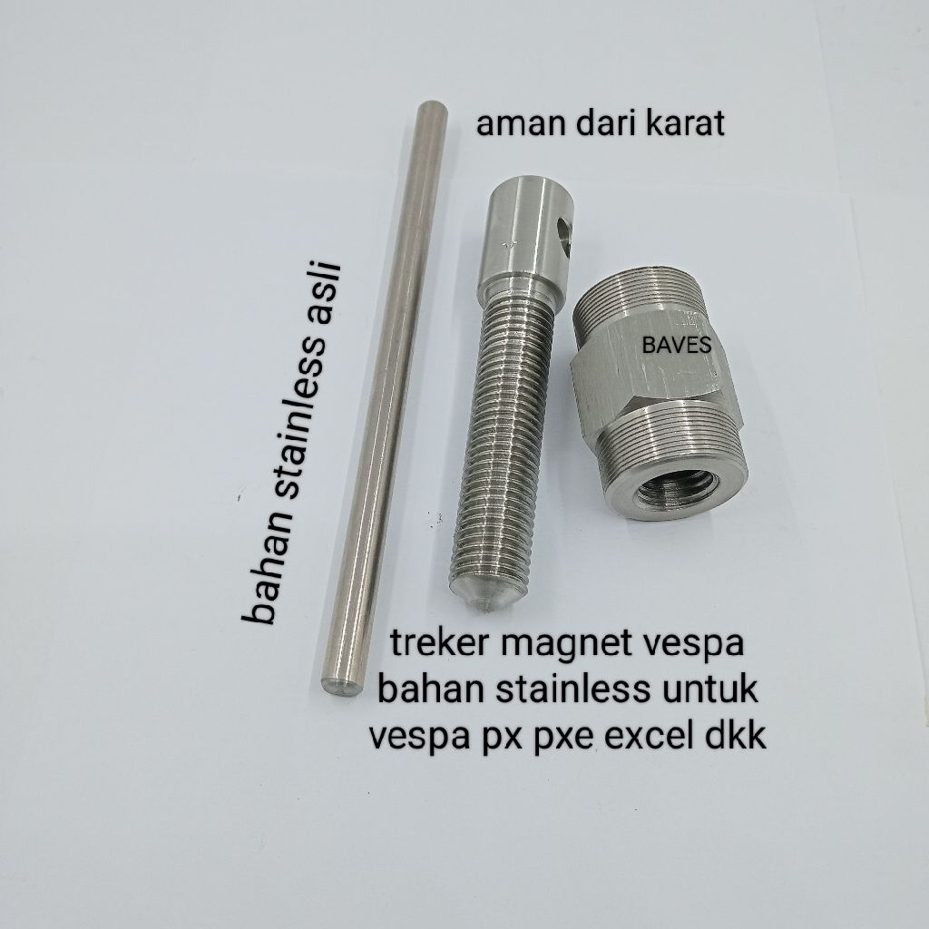 treker magnet bahan stainless untuk vespa px pxe excel dkk