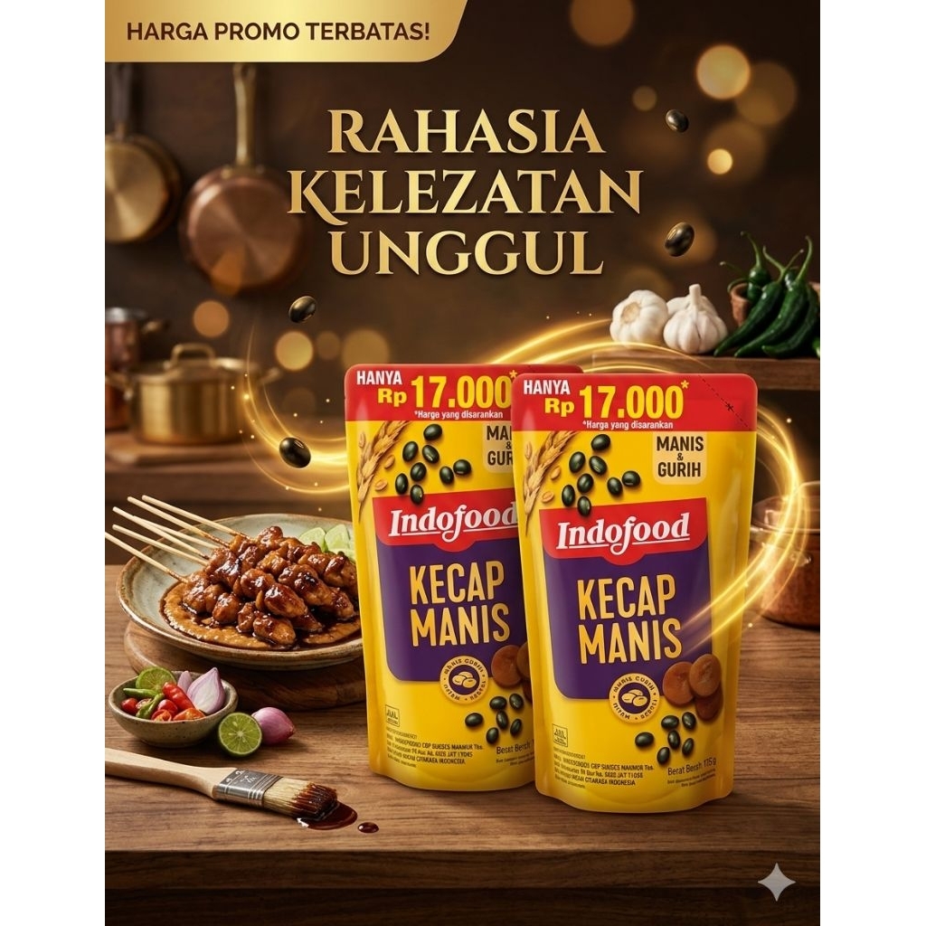 INDOFOOD  KECAP MANIS 725gram (1DUs /12pc)