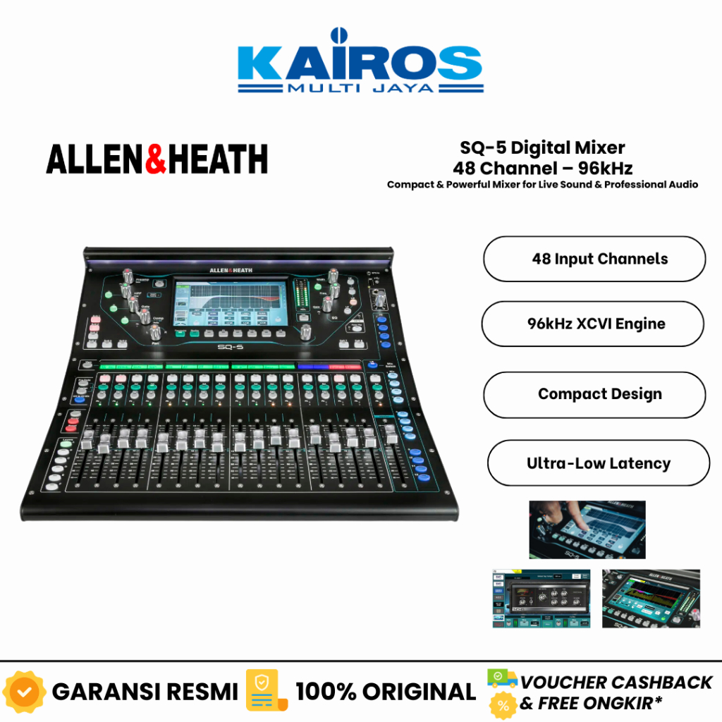 ALLEN&HEATH SQ-5 Digital Mixer 48 Channel 96kHz Profesional Live Sound SQ5 Original