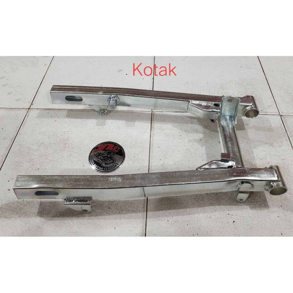Swing Arm KAZE Pnp Honda CB - GL - Megapro - Tiger Crom Kotak dan Oval