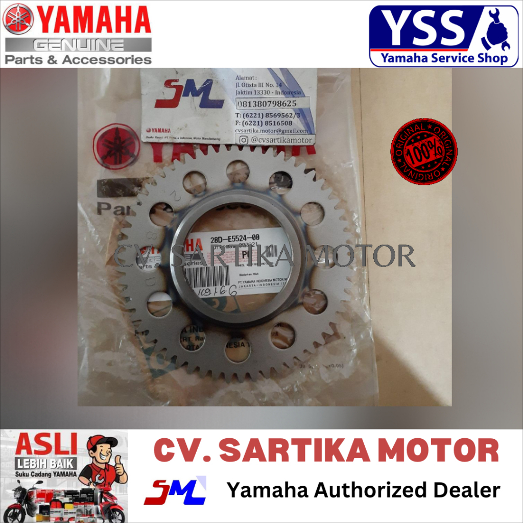 GEAR STARTER MIO KARBU, MIO SMILE, FINO/WHEEL, STARTER (28D1,28D2)/28D-E5524-00
