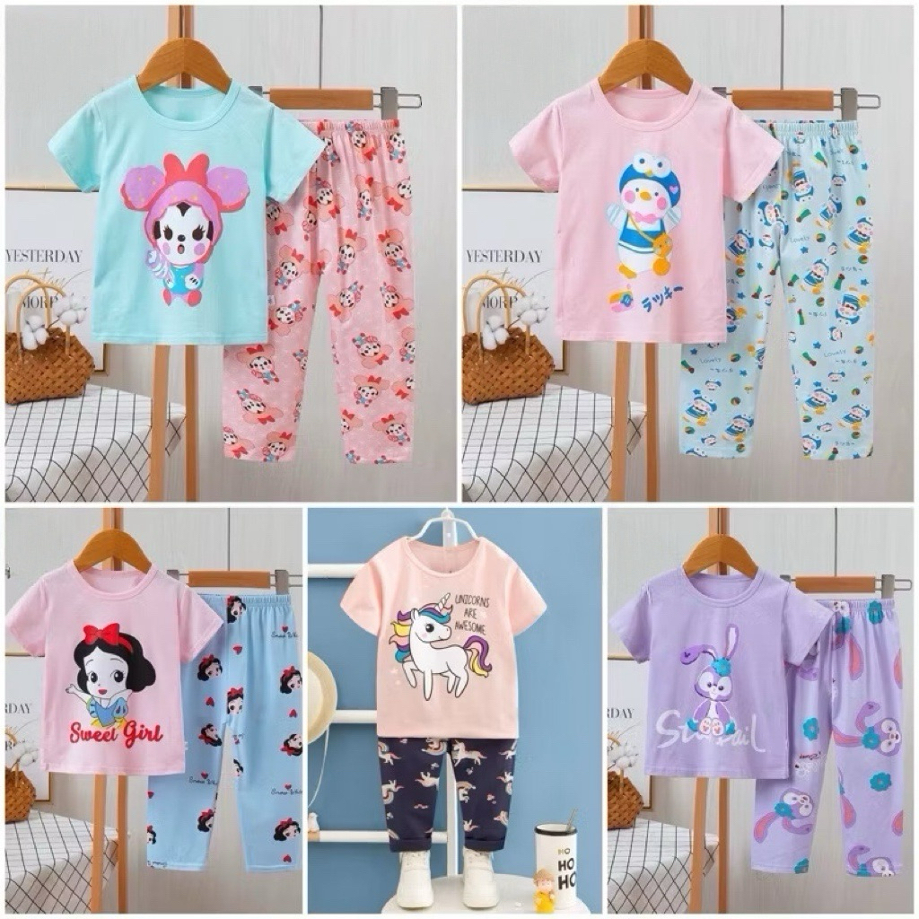 Piyama Anak New Ku bao Lengan Pendek Girl 3