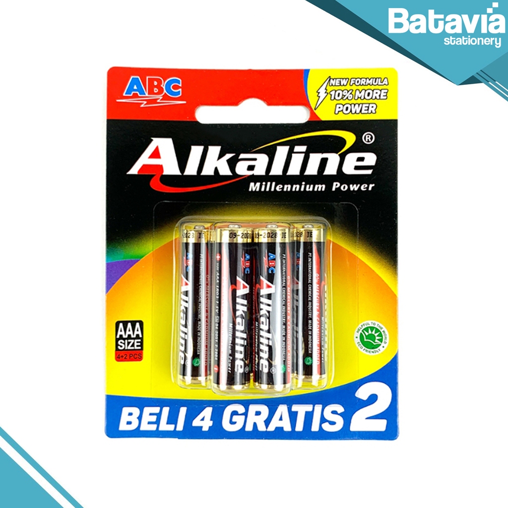 BATERAI ALKALINE AAA ISI 6 | BATERAI ABC ALKALINE A3 ISI 4+2