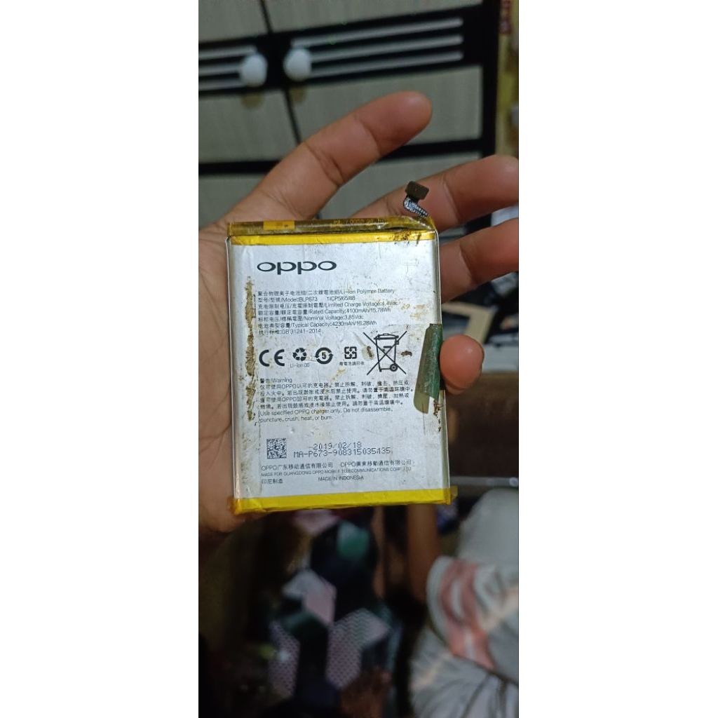 baterai Oppo a3s/a15