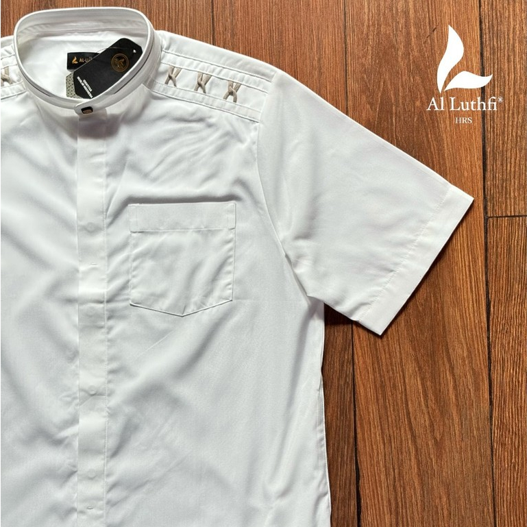AL-LUTHFI - Baju Koko Dewasa Warna Putih