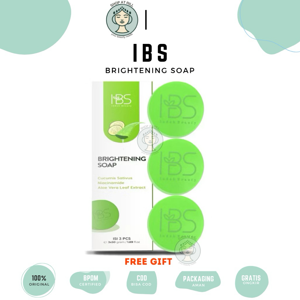 [SHOPATRIL] IBS BRIGHTENING SOAP | SABUN MENCERAHKAN | SABUN IBS HIJAU | ORI