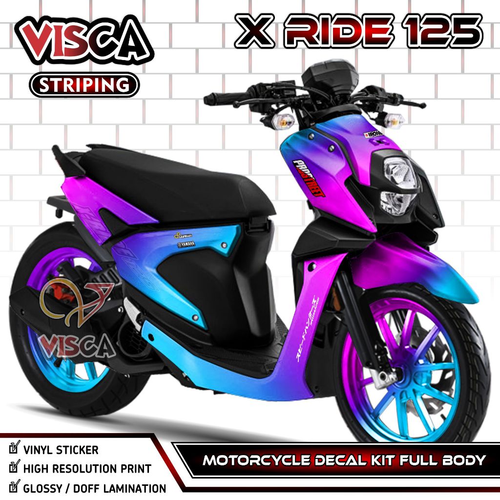 Decal X Ride 125 - Stiker X Ride 125 - Dekal X Ride 125 Full Body - Striping X Ride 125 Variasi - De