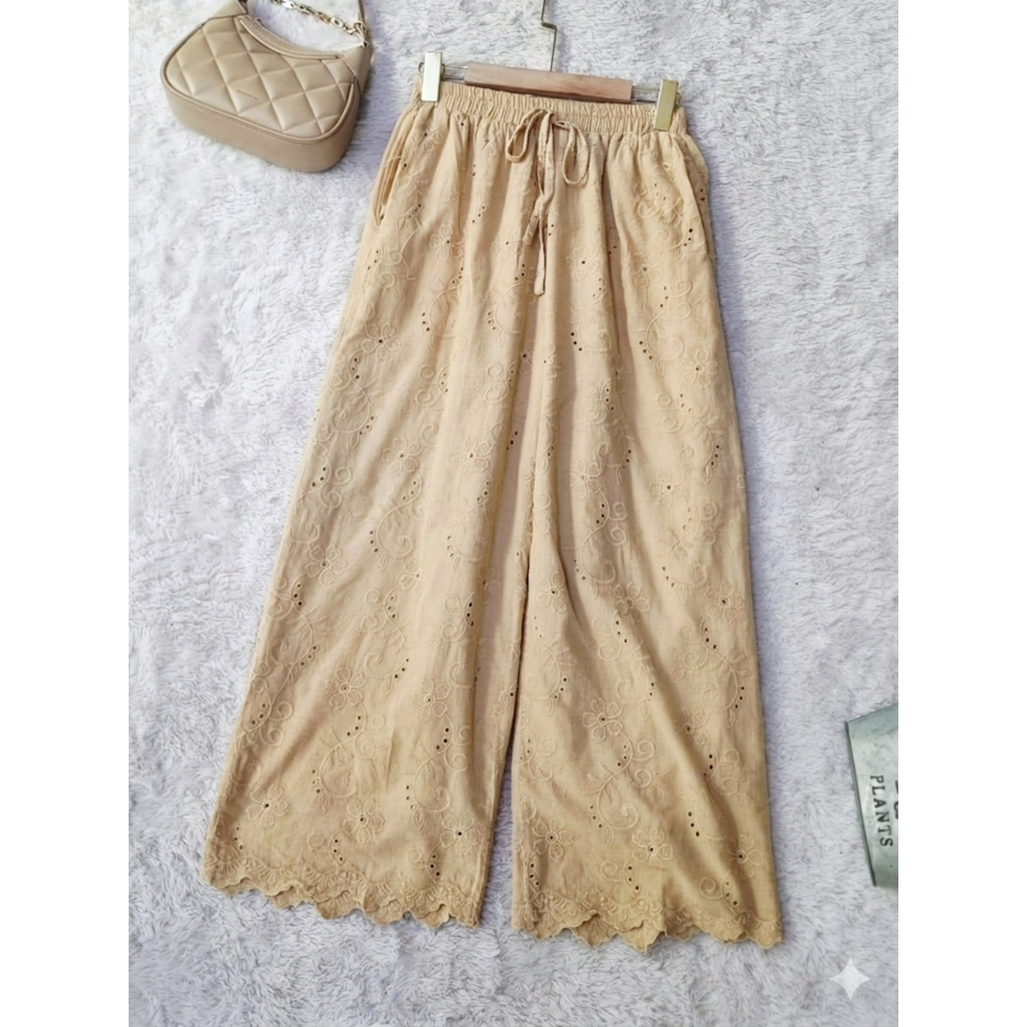 ZR Celana KatBol Cream (Katun Bolong) Kekinian (41404)